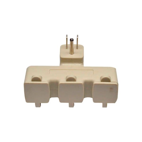 Gogreen Extension Cord Adapter, Outdoor, 3 Outlets, Beige GG-03431BE - main